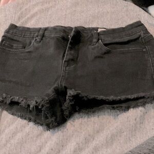 🟢Blank NYC Short Shorts Black Size 26 Little Queenie